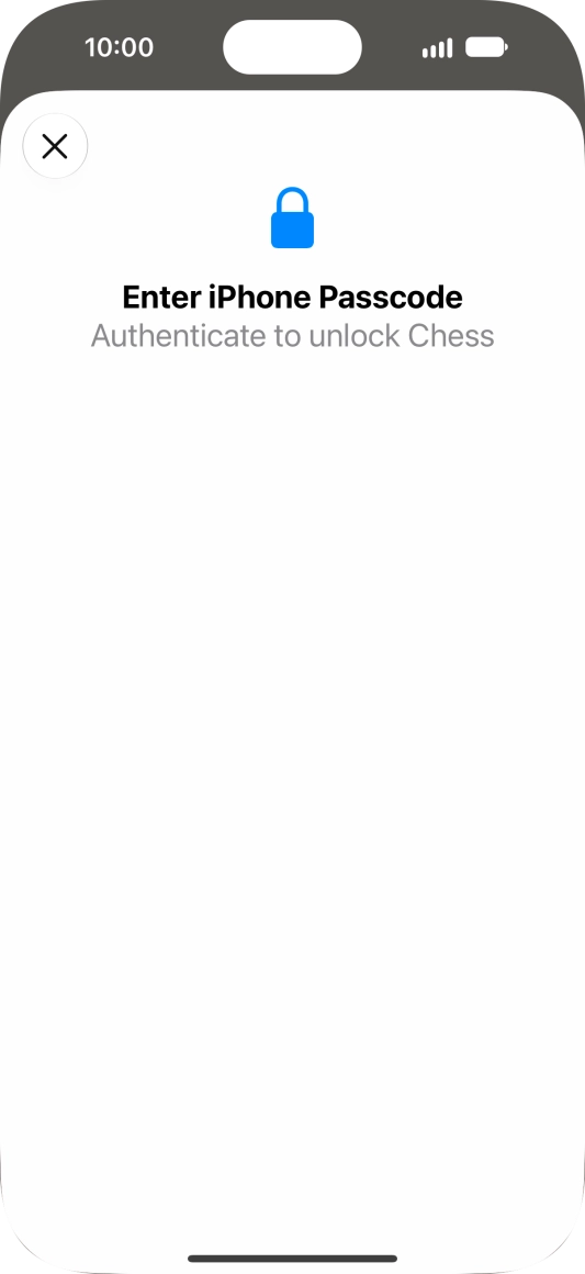 Use the phone lock code you created. The app is now no longer locked. Use the phone lock code you created. The app is now no longer locked.