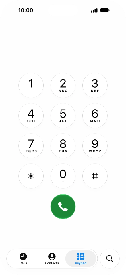 Key in ##002# and press the call icon. Key in ##002# and press the call icon.