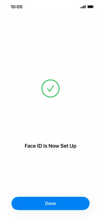 Press Done. If you haven't previously selected a phone lock code, key in a code of your own choice twice. Press Done. If you haven't previously selected a phone lock code, key in a code of your own choice twice.