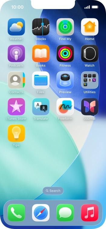 Press and hold anywhere on the home screen. Press and hold anywhere on the home screen.