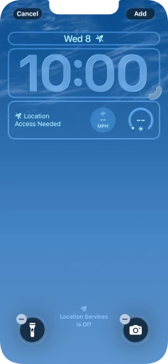 To customise the way the lock screen date is displayed, press the date widget and follow the instructions on the screen to find the required widget display mode. To customise the way the lock screen date is displayed, press the date widget and follow the instructions on the screen to find the required widget display mode.