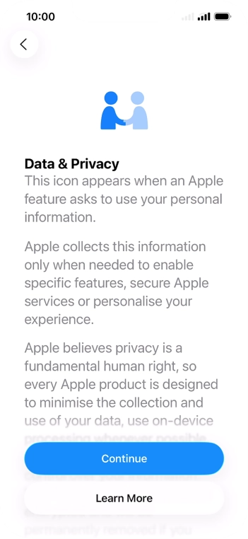 Press Continue. Press Continue.