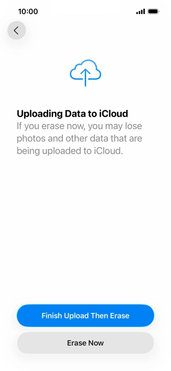 Press Erase Now. Press Erase Now.