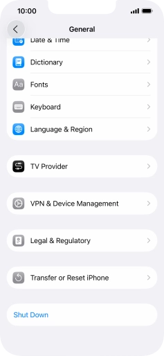 Press Transfer or Reset iPhone. Press Transfer or Reset iPhone.