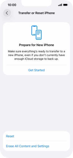Press Reset. Press Reset.