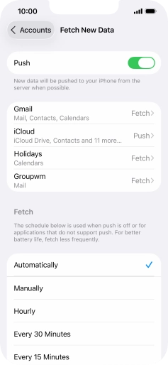 Press the indicator next to Press the indicator next to