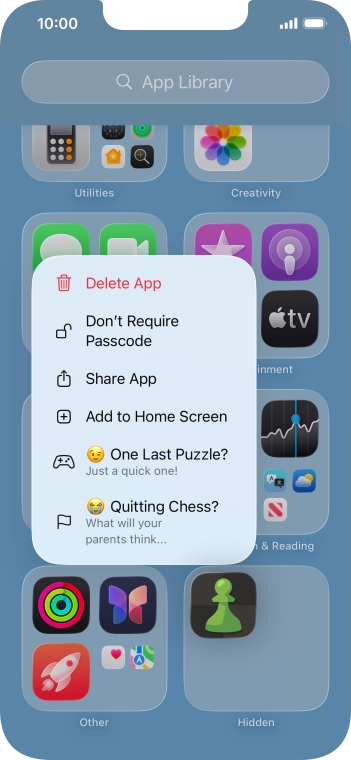 Press Don't Require Passcode. Press Don't Require Passcode.