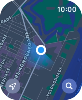 Press the search icon. Press the search icon.