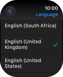 Press the required language. Press the required language.