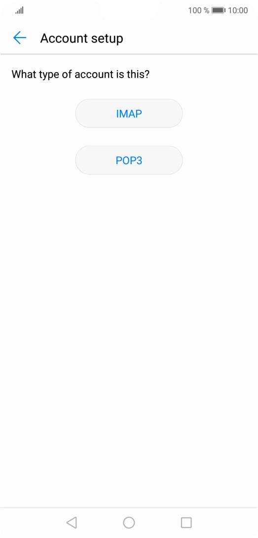 Press IMAP. Press IMAP.