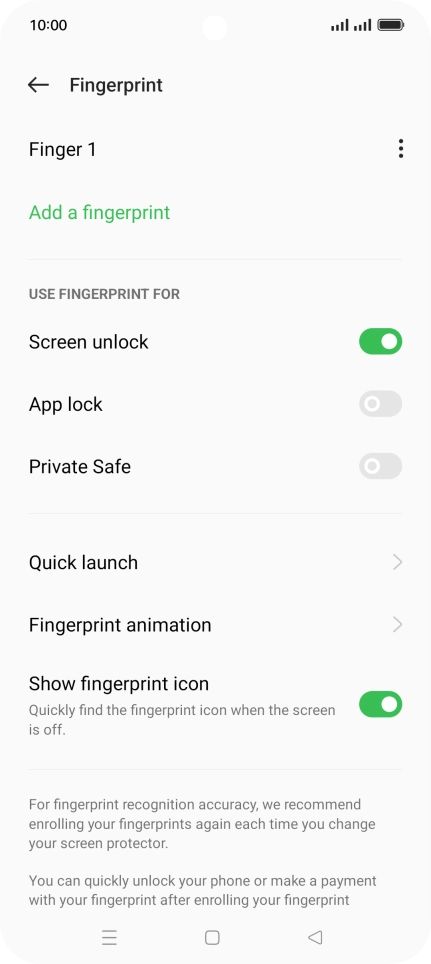 Press the indicators next to the required settings. Press the indicators next to the required settings.