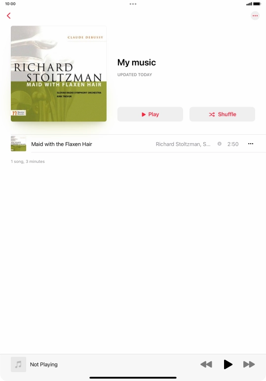 Go to the required category or playlist and press the required audio file. Go to the required category or playlist and press the required audio file.