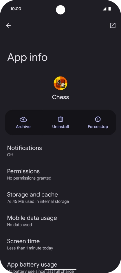 Press Storage and cache. Press Storage and cache.