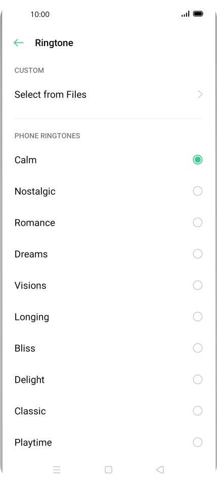 Press Select from Files. Press Select from Files.