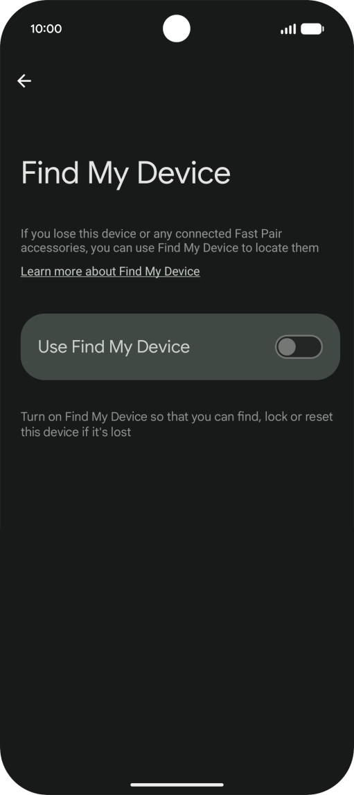 Press the indicator next to Press the indicator next to