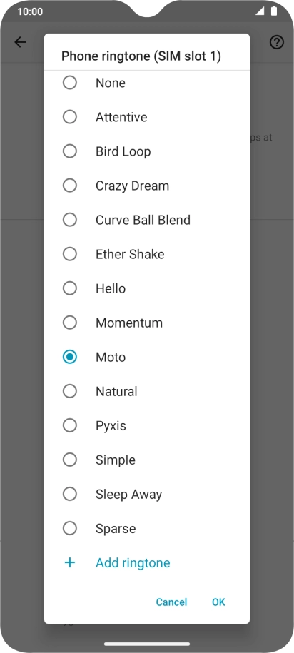Press the required ring tones to hear them. Press the required ring tones to hear them.