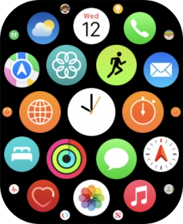 Press the message icon. Press the message icon.