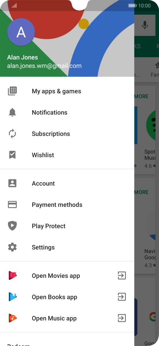 Press My apps & games. Press My apps & games.