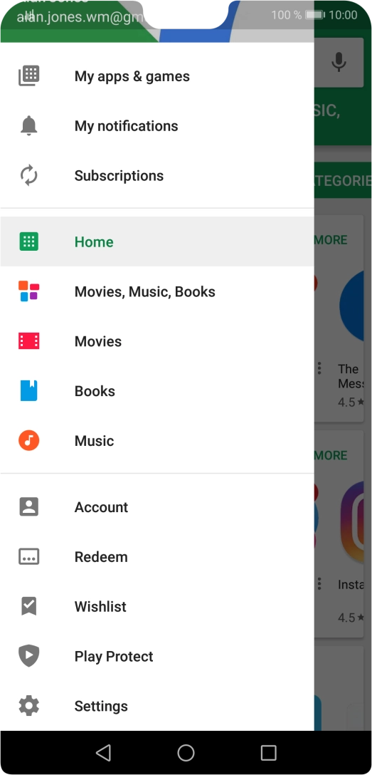 Press My apps & games. Press My apps & games.
