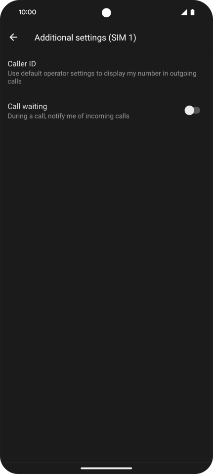 Press the indicator next to Press the indicator next to