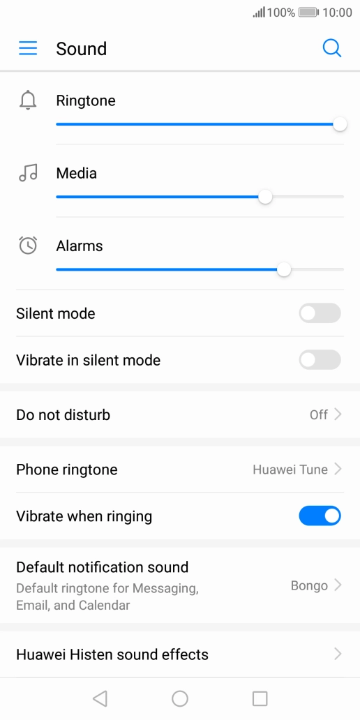 Press Phone ringtone. Press Phone ringtone.