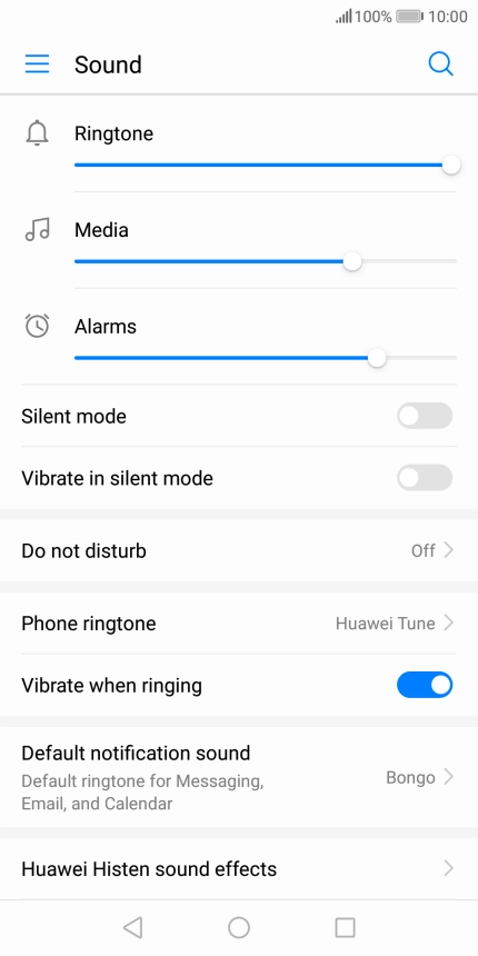 Press Phone ringtone. Press Phone ringtone.
