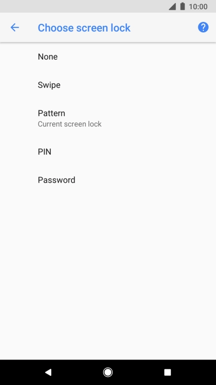 Press None and follow the instructions on the screen to turn off use of phone lock code. Press None and follow the instructions on the screen to turn off use of phone lock code.