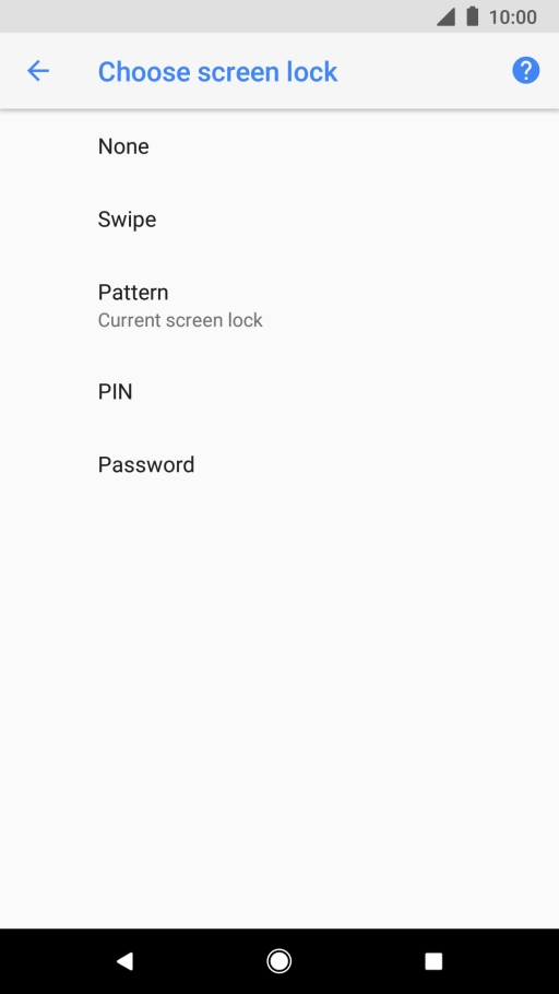 Press None and follow the instructions on the screen to turn off use of phone lock code. Press None and follow the instructions on the screen to turn off use of phone lock code.