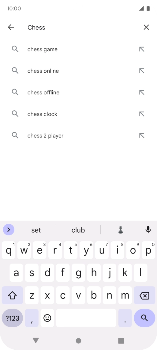 Key in the name or subject of the required app and press the search icon. Key in the name or subject of the required app and press the search icon.