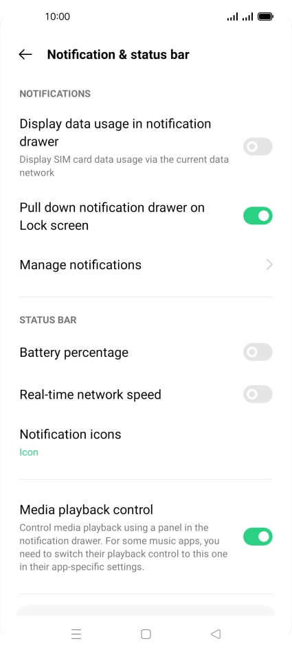 Press Manage notifications. Press Manage notifications.