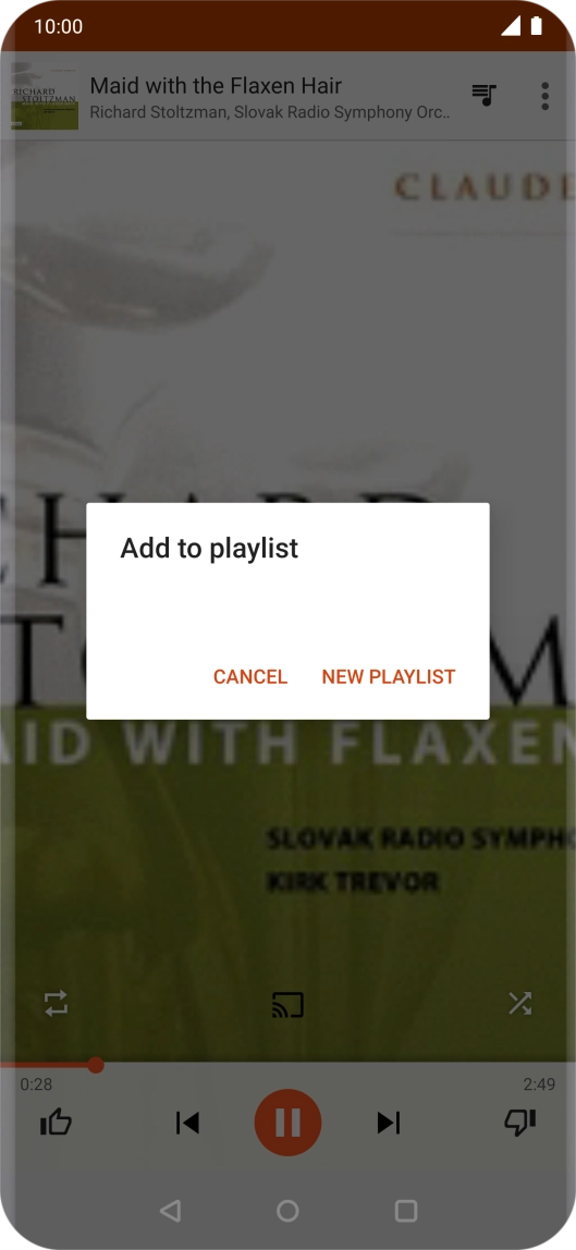 Press NEW PLAYLIST. Press NEW PLAYLIST.