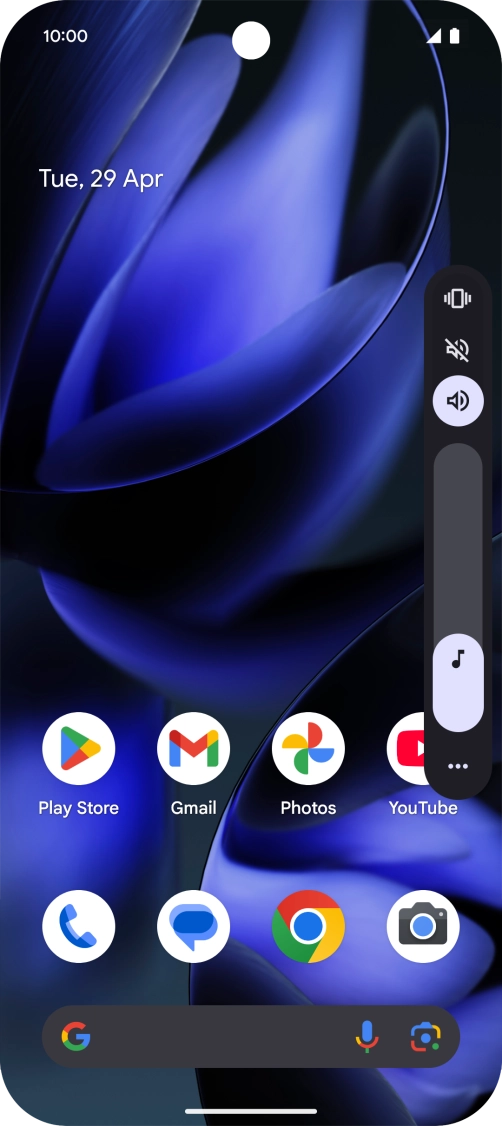 Press the silent mode icon to turn on the function. Press the silent mode icon to turn on the function.