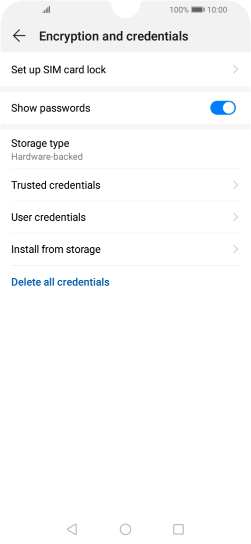 Press Set up SIM card lock. Press Set up SIM card lock.