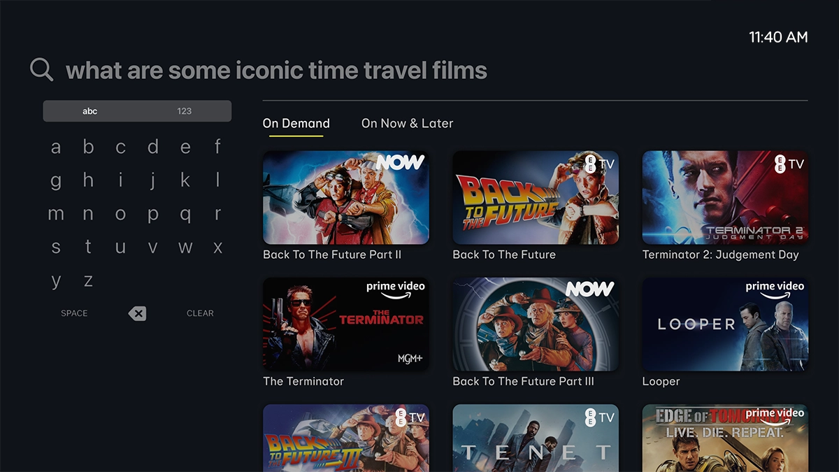 The search results are displayed. The search results are displayed.