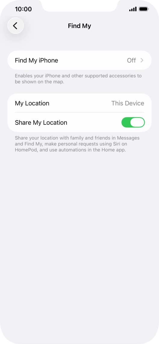 Press Find My iPhone. Press Find My iPhone.