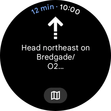 Follow the instructions on the screen to navigate to the selected destination. Follow the instructions on the screen to navigate to the selected destination.