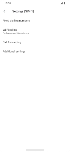 Press Call forwarding. Press Call forwarding.
