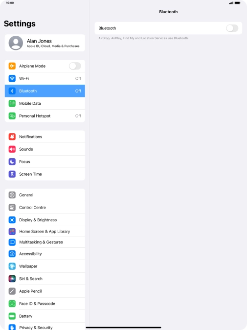 Press the indicator next to Press the indicator next to