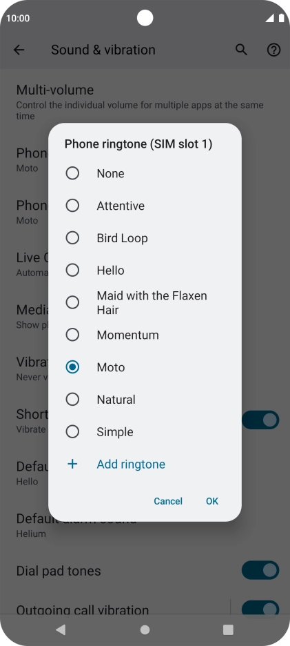 Press the required ring tones to hear them. Press the required ring tones to hear them.