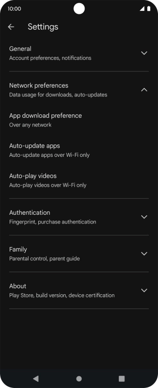 Press Auto-update apps. Press Auto-update apps.