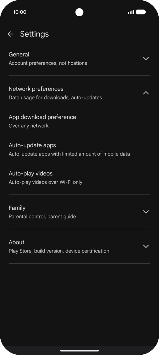 Press Auto-update apps. Press Auto-update apps.