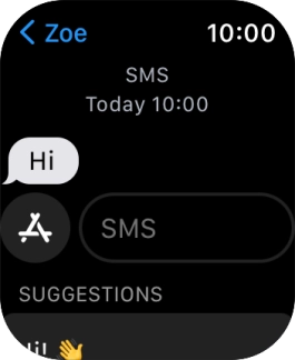 Press SMS. Press SMS.