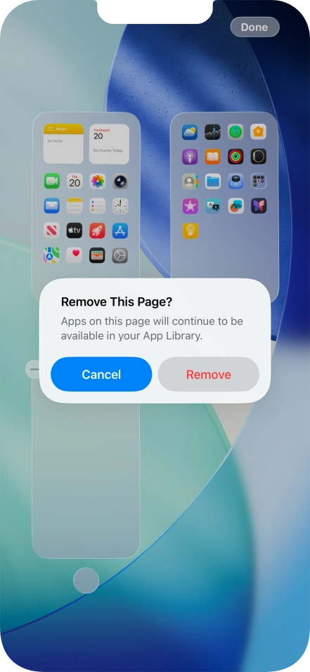 Press Remove. Press Remove.