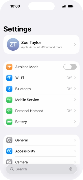 Press Personal Hotspot. Press Personal Hotspot.