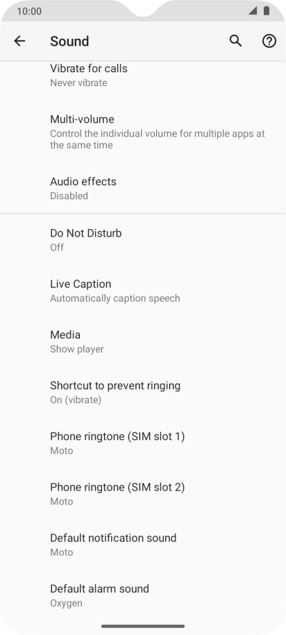 Press Phone ringtone. Press Phone ringtone.
