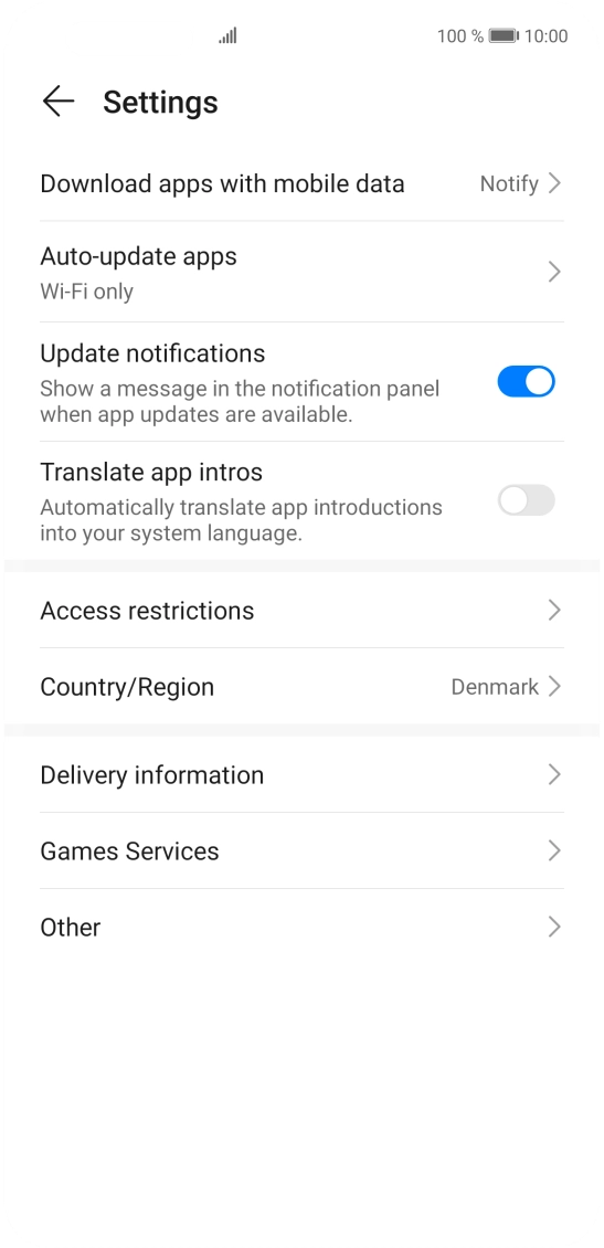 Press Auto-update apps. Press Auto-update apps.
