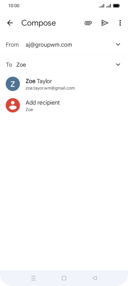 Press the required contact. Press the required contact.