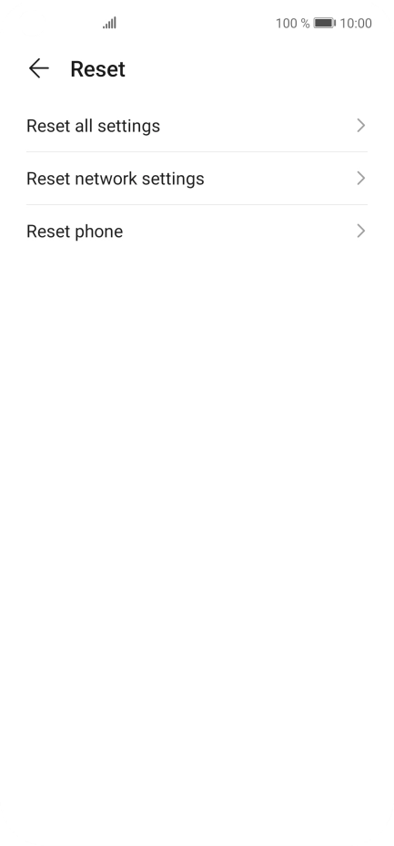 Press Reset phone. Press Reset phone.