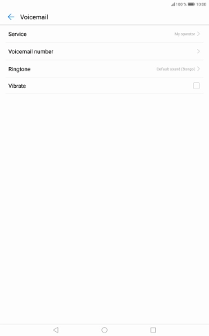 Press Voicemail number. Press Voicemail number.