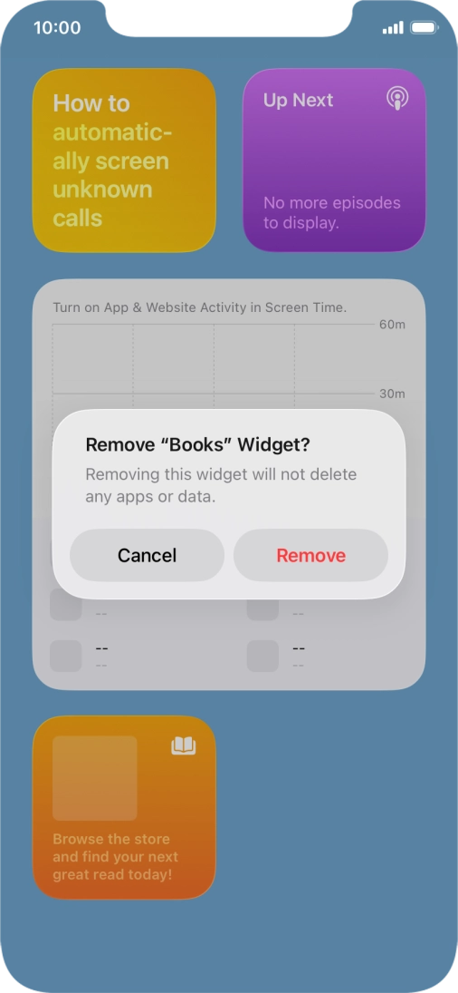 Press Remove. Press Remove.